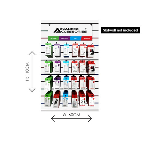 217Pcs Advanced Accessories Slatwall Starter Kit