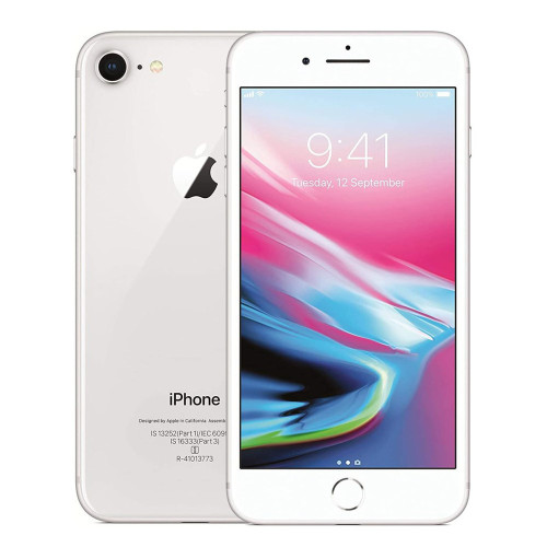 Apple iPhone 8 64GB Grade A Sim Free Unlocked Smart Phone (SINGLE SIM) - Silver