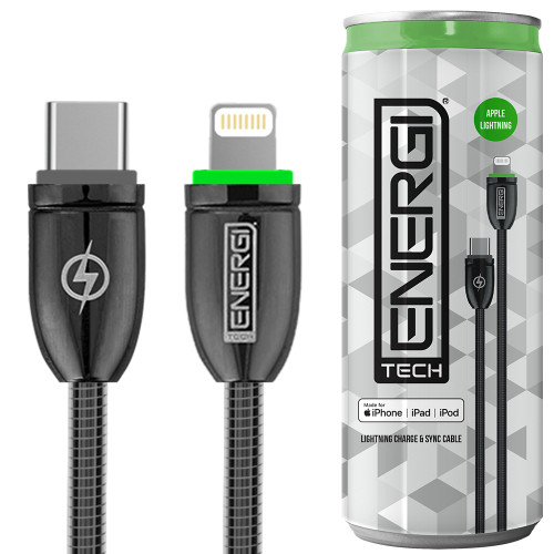 Tech Energi Apple PD USB-C to MFi Lightning 8-Pin Cable (Up to 60W)