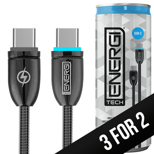 Tech Energi PD USB-C to USB-C Cable (Up to 60W)