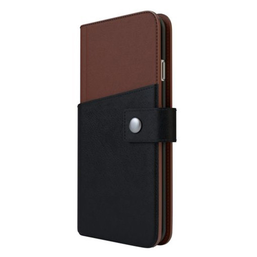 Tactus iPhone 6 Plus/6S Plus 2in1 Back & Wallet Case - Black/Brown