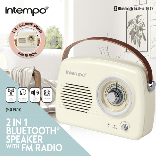 Intempo pair and play stereo hot sale bluetooth speaker