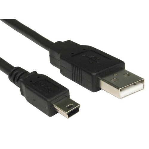 Loose Packed - AA CHARGE-IT (1M) Mini USB Data Cable - 1 Metre-Black