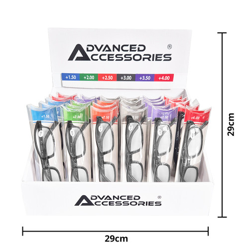 Advanced Accessories Reading Glasses CDU - Black
