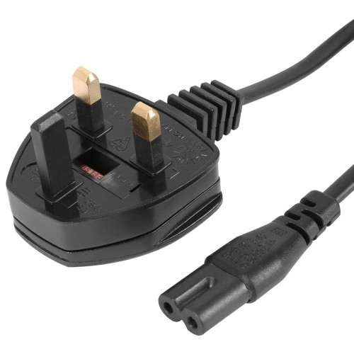 UK Figure 8 AC Power Cable - Black