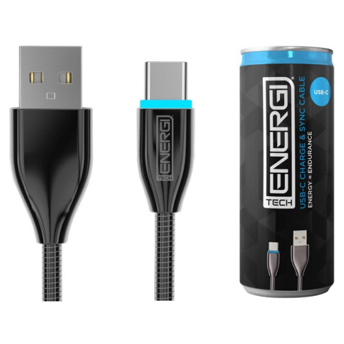 Tech Energi USB-C Cable - 1.2 Metres - Black