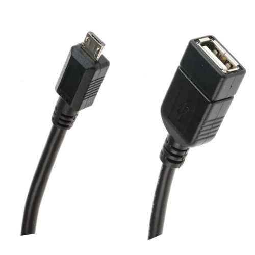 AA Micro USB Cable 10cm - Black