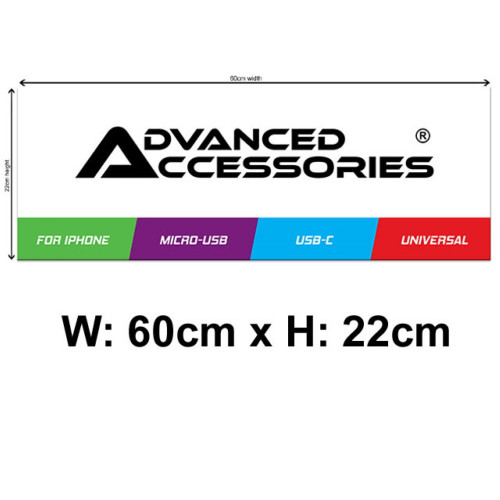 Advanced Accessories PVC Sign Board (22 x 60cm) - White