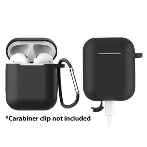 AA AirPods 1/2 Charger TPU Silicone Case - Black
