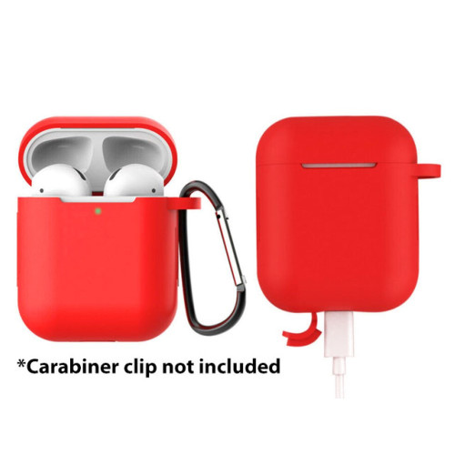 AA Airpods 1/2 Charger TPU Silicone Case - Red