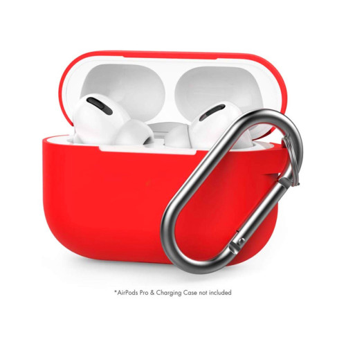 AA Airpods Pro 1/2 Charger TPU Silicone Case - Red