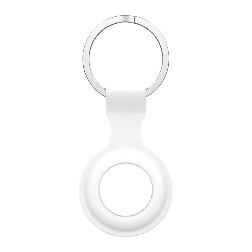 AA Silicone AirTag Keyring - White