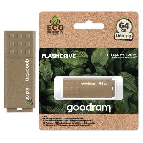 GOODRAM Eco-friendly 64GB USB 3.0 Flash Drive