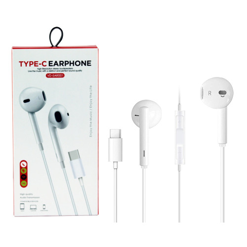 VD USB-C Earphone With Mic VD-EAR001 - White