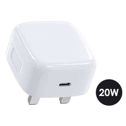 Loose Packed - AA CHARGE-iT Premium USB-C PD Mains Charger - White