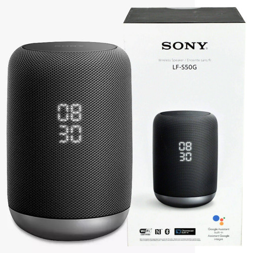 Sony LF-S50G Smart Speaker With Clock Feature - Black