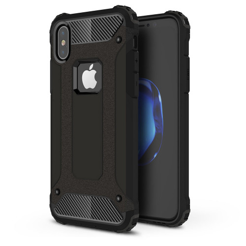 AA Protect-iT iPhone X/XS Rugged Case With Tempered Glass - Black