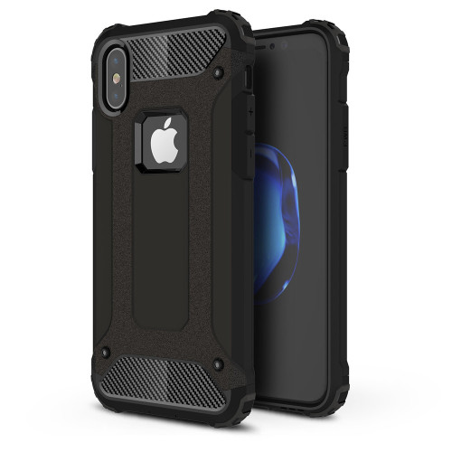 AA Protect-iT iPhone X/XS Rugged Case With Tempered Glass - Black