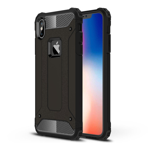 AA Protect-iT iPhone XS Max Rugged Case With Tempered Glass - Black