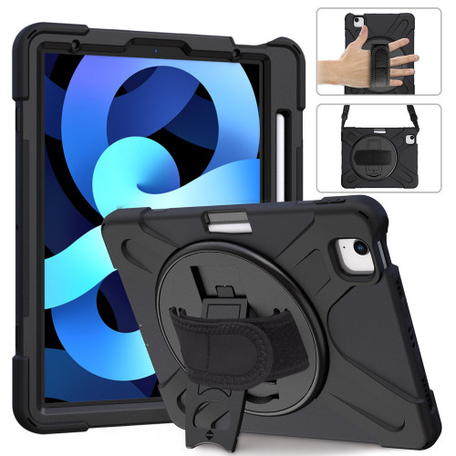 AA Protect-iT iPad Air 10.9 Inch 4th/5th Generation 360 Degrees Rugged Case with Screen Protector - Black