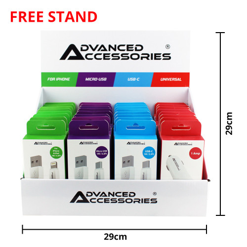 32Pcs CDU - Advanced Accessories Travel Power Kit