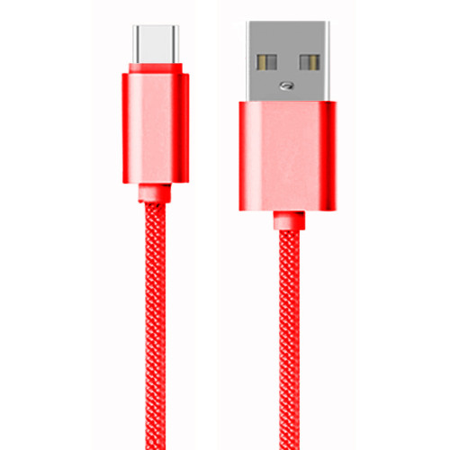 AA CHARGE-iT Premium Braided USB C Cable 2 Metres - Red