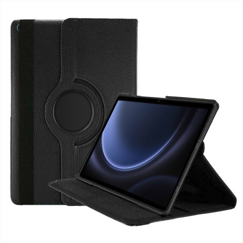 AA Samsung Galaxy Tab S9 FE Rotation Stand Flip Case - Black