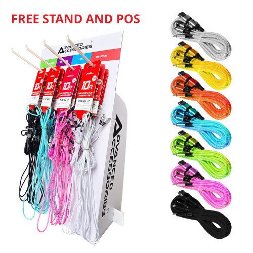 16Pcs CDU - Advanced Accessories Assorted 3M 6-in-1 Cable Starter Kit