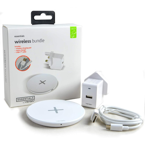 Ventev 10W Wireless Charging Pad Bundle - White