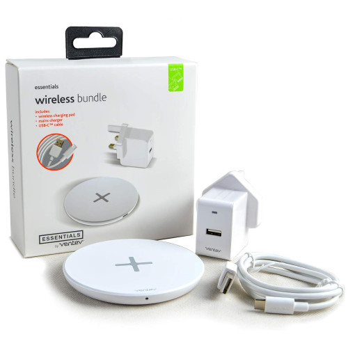 Ventev 10W Wireless Charging Pad Bundle - White