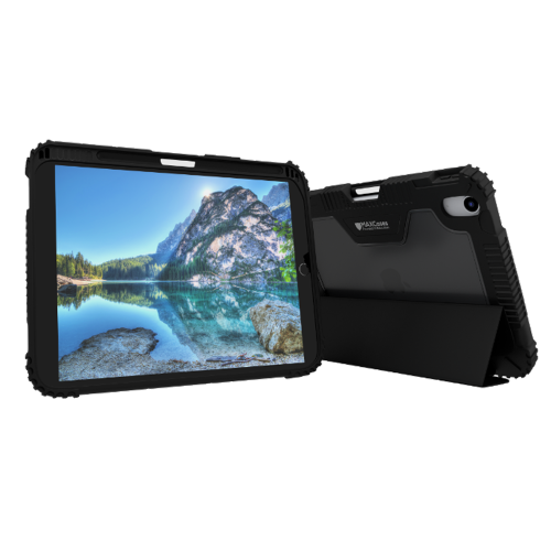 MAXCases iPad 10th Gen Rugged Folio Case - Black