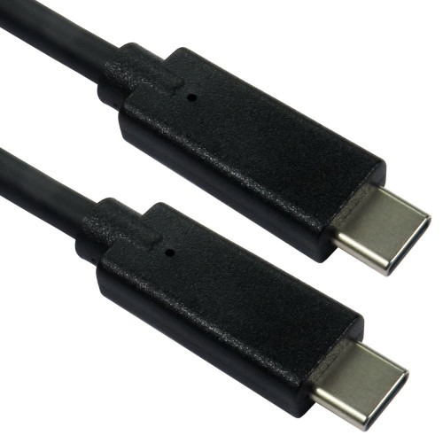Loose Packed - AA Super Fast 10GPBS USB-C to USB-C Cable 100W - 1.5 Metre - Black