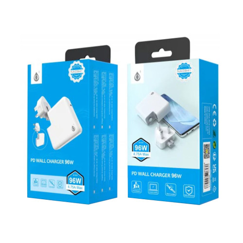 96W USB-C PD Mains Charger - White