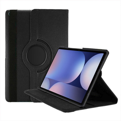 AA Samsung Galaxy Tab S9+/S10+/S10 FE 12.4" Rotation Stand Flip Case - Black
