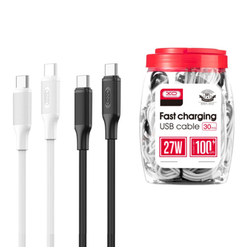 XO 30pcs USB-C to USB-C Cables Mixed Bottle - 1 Metre