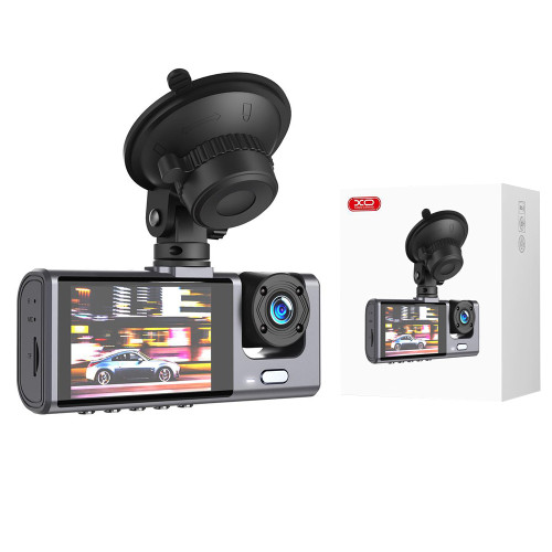 XO 1080 HD Dual Dashcam (Front and Rear) - Black