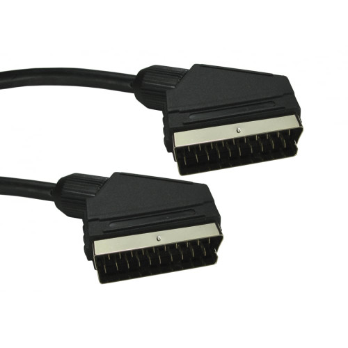 Loose Packed - AA SCART Male to Male Cable 2SS-01 1.5 Metres - Black