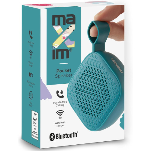 Maxim Bluetooth Pocket Speaker - Blue