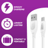 AA CHARGE-IT MicroUSB Cable - 1 Metre-White