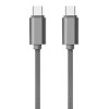 AA CHARGE-iT Premium Braided USB C To USB C Cable 1M - Grey