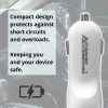 AA CHARGE-IT USB Car Charger-White