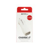 AA CHARGE-iT Premium Dual USB Car Charger with 2A and 1A USB Slots-White