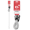 AA CHARGE-iT Premium 6in1 USB Cable (3 Metres) - Silver