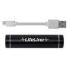 AA LifeLine 2200-X Power Bank [8 Pin/USB-C/MicroUSB] Mobile Phone Emergency Charger - Black