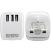 Tech Energi Triple USB Mains Charger 3.1Amp - White