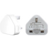 Loose Packed - AA USB Mains Charger Adapter 1Amp-White