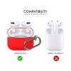 AA Airpods Pro 1/2 Charger TPU Silicone Case - Red