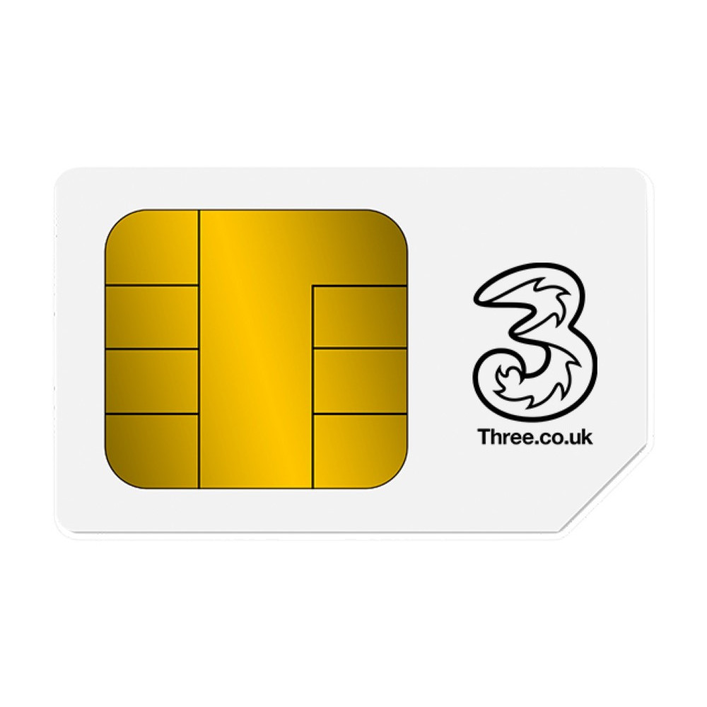 Three PreLoaded £10 Pay As You Go Sim Card Pack Multi Sim [Nano