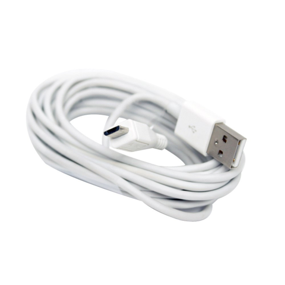 Loose Packed AA CHARGEIT (1M) MicroUSB Data CableWhite